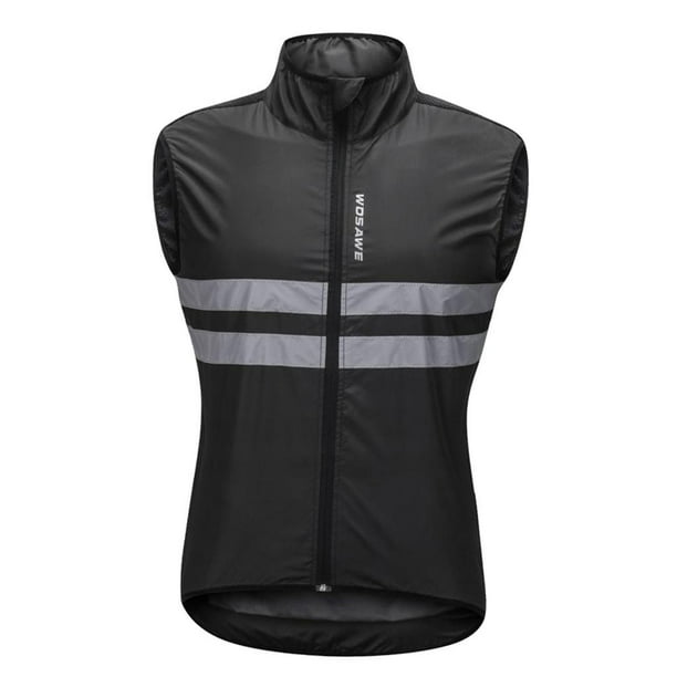 Windproof and Reflective Men's Women's Safety Running Bike Cycling Sports Vest